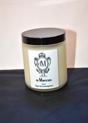 Sage & Lemongrass No.5 scented candle
